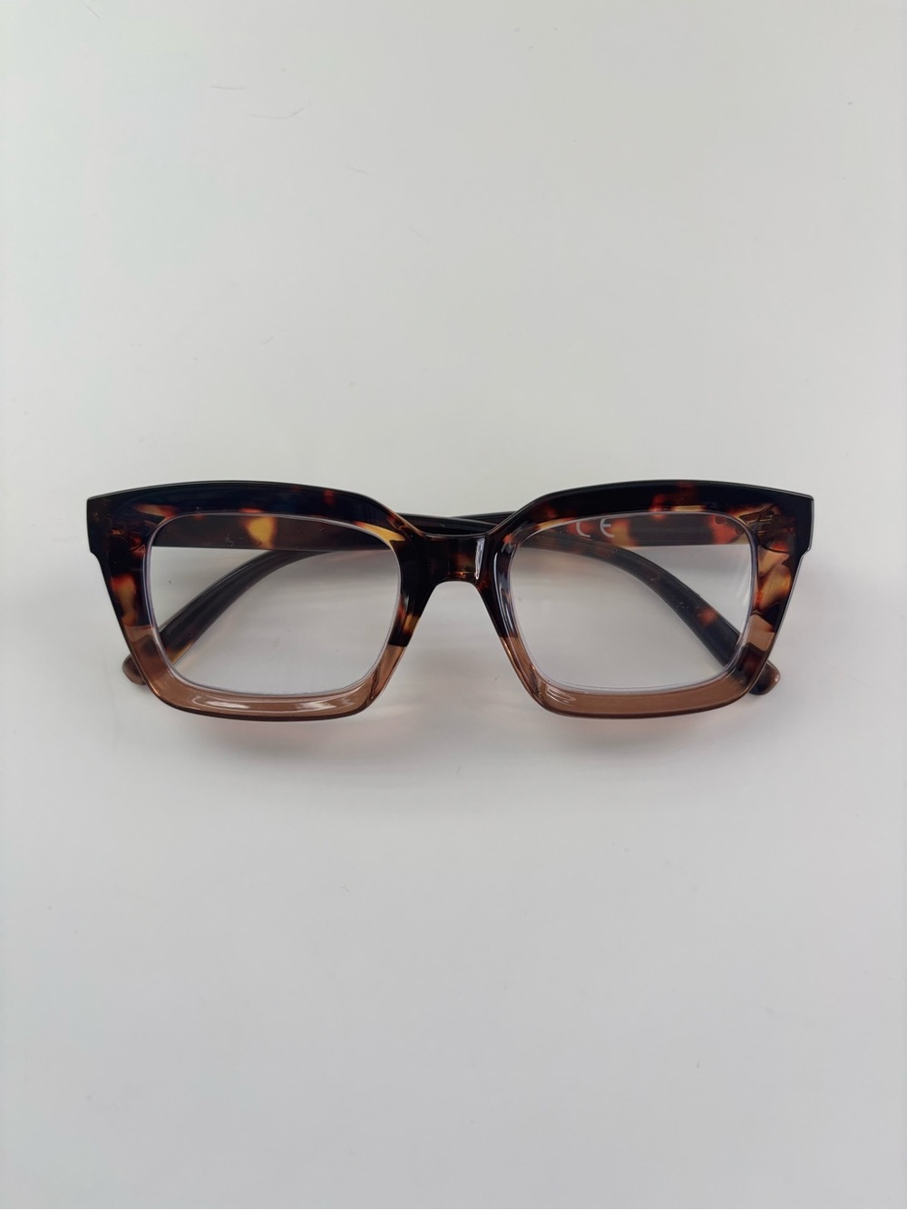 Square TORTOISE - Reading glasses +2x